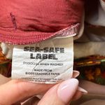 NWT Lucy & Yak Floral Corduroy High Waisted Pants Vintage unique Bold Size W52R Red Photo 7