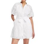 A New Day  Women’s eyelet balloon elbow sleeve mini shirt dress - XL Photo 0