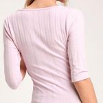 Free People Central Park Cardi Top in Blush Pink Photo 7