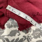 Free People  Burgundy Cut Off Jean Shorts EUC Size 29 Photo 1