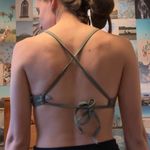 Aerie  Sage Green High Neck Swim Top Photo 1