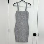House of Harlow 1960 Cable Knit Bodycon Mini Dress Small Gray Winter Cozy Party Photo 1