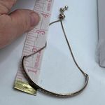 Boutique Sterling silver half bar etched bolero clasp bracelet Photo 6