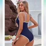 Blooming Jelly  One Piece Sporty Tummy Control Bathing Suit Ribbed Slimming nwt Photo 2