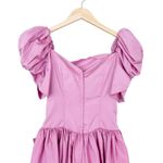 Vintage 80s Pink Puff Sleeve Gown Prom Bridesmaid Sz S Photo 4