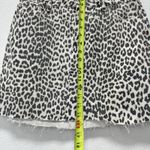 Pistola  Leopard Print Denim Skirt Raw Hem Size Small Casual Cotton Photo 1