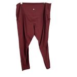 Lululemon  Align Leggings High Rise Pocket Burgundy 26" Inseam Size 18 Photo 1