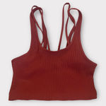 ZARA Red/Mauve  Tank Top Crop Photo 0