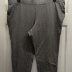 Lane Bryant  Plus Size 22/24 Gray Stretch Elastic Waist Pull-On Crop Capri Pants Photo 0