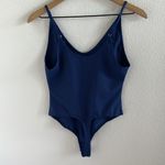 Free People  Intimately Offline Bodysuit Scoop Back Nylon Spandex Deep Blue S Photo 1