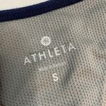 Athleta Triple Dare Racerback Navy Gray White Sports Bra W-120 Size Small Photo 3