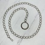 Simple Silver Tone Belly Body Metal Chain Link Belt Size Small S Medium M Photo 0
