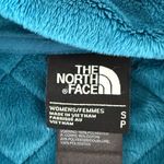 The North Face  Caroluna Quilted Fleece Lined Jacket‎ Full Zip Long Length Teal S Photo 3