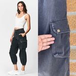 Carmar LF High Waisted Baggy Grinded Cargo Joggers size 12/29 Gray Photo 2