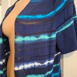 Lane Bryant  Sz 16 Striped Blue and Teal Cardigan Photo 7
