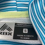 Rbx Striped Performance Top Women’s Size S Blue Photo 3