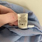 Cloth & Stone Anthropologie Blue Pink Striped Linen Blend T-Shirt Dress XS Photo 6