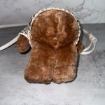 Kate Spade NWT KI972 Oh What Fun 3D Teddy Bear Crossbody Faux Fur Tweed $449 Photo 3
