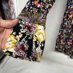 Free People  Black Pleated Blouse with Bib Collar Photo 3