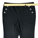 Alfani  Black Stretch Button Detail Bootcut Slacks Trousers size M Professional Photo 6