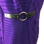 American Living Womens Wrap Sweater Purple XL Cable Knit Heavy Sleeveless u Photo 4