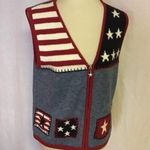Retro Y2K stars n stripes sweater vest Blue Photo 3