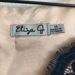 Eliza J Blue Lace & Faille Cocktail Dress. Size 14. Photo 8