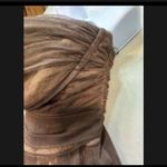 BCBGMAXAZRIA  Strapless Dress in Rich Brown Photo 5