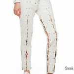 BY ZENDAYA écru lace up pants / sweatpants, size L, NWOT Size L Photo 1