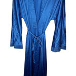 Vintage Vanity‎ Fair Blue Nylon Long Robe Size M Photo 0