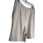 Vintage Liz Claiborne LizSport Linen Blend Shorts‎ Tan Size 12 Photo 1