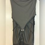 NWT Klesis Black/White Ruffle Mesh Strapless Maxi Dress Size Small Black Photo 12