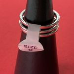 Bomb Party RBP6132 “Fancy Finding You” LC Ice Crystal on Rhodium Size 9 Ring NWT Silver Photo 2