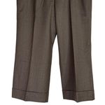 J.Crew  Wool Professional Wide Leg Cuffed City Fit Dress Pants Size 8 Grey #3292 Photo 2