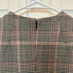 Theory Mod Belt Dress Ivory Deco Portland Plaid Size 10 Photo 10