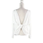 Fabletics Aviana Top White XL Long Sleeve Twist Back Detail Relaxed New Photo 8