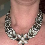 Art Deco Stained Glass Style Choker Necklace with Adjustable Clasp Gold Photo 5