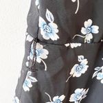 Lane Bryant  Black Floral Dress Size 24 Asymmetrical Hem Flutter Sleeve Curvy New Photo 7