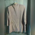 CAbi Grey and Navy Blue Striped Blazer | Size Large Photo 1