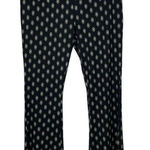 SO  High Rise Lettuce Hem Flare Pants Black and Cream Size S New Photo 0