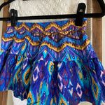 LF Millau from blue, purple, yellow & green print soft shorts Photo 1