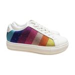 Kurt Geiger NEW Laney Crystal Stripe Platform Sneakers Size 40.5 Photo 2