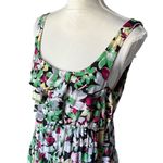 Moulinette Soeurs  Dress Womens Size 8 Black Floral Tiered Scoop Neck Bohemian Photo 4