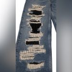 We The Free NWT Free People  McCoy Destroyed Straight Leg Jeans Photo 4