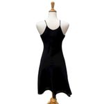 VTG Y2K Whimsigoth Dress Sz 8 Cachet 2000s Black Mini Halter Embellished Fairy Photo 3