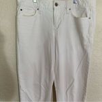 Gap 1969 White Real Straight Size 29r Denim Jeans Ankle Crop Photo 4