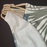 Aerie  Green and Gold Print Bikini Bottoms NWT Size Small Full Coverage Bottoms Photo 2