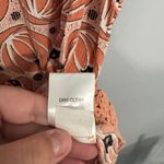 Market & Spruce  Peachy Orange Printed Sleeveless Tank Top Women's Size Medium Photo 4