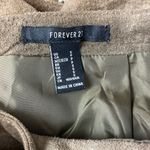 Forever 21  Brown Suede Leather Rivet Trim Mini Skirt S Photo 3