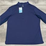 EIS Cool Sun Shirt Long Sleeve 1/4 Zip Navy Blue Equestrian Shirt Size 2X Photo 3